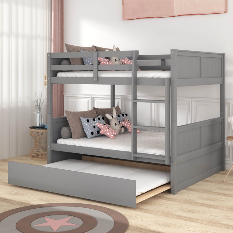 Harriet Bee Ethelee Full over Full Solid Wood Standard Bunk Bed with